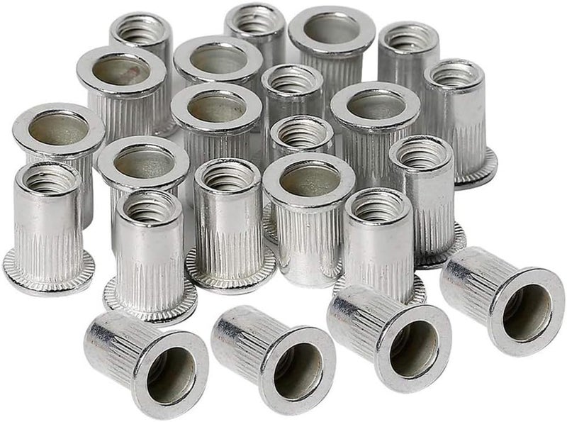 Sprite Science 120pcs 1/4-20 Aluminum Rivet Nuts Threaded Inserts Rivnuts Nutsert 1/4-20UNC - Image 1